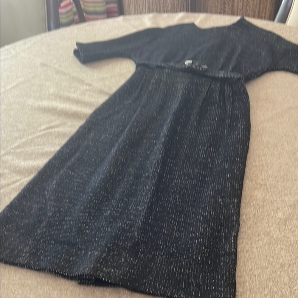 Vintage Black Shimmer Dress